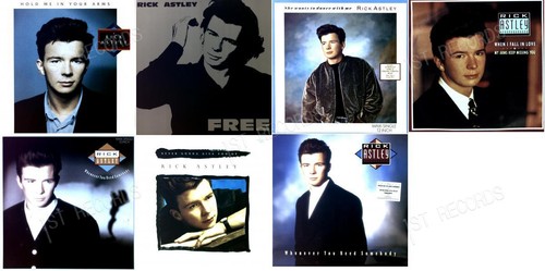 Rick astley vinyl - 7, lp